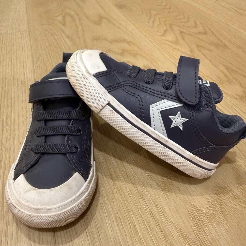 Converse Kids Navy and White Star Low Top Sneakers